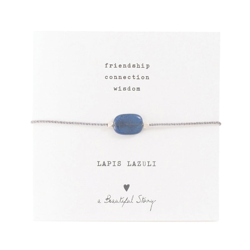 A Beautiful Story - Gemstone Card - Bracelet with Lapis Lazuli