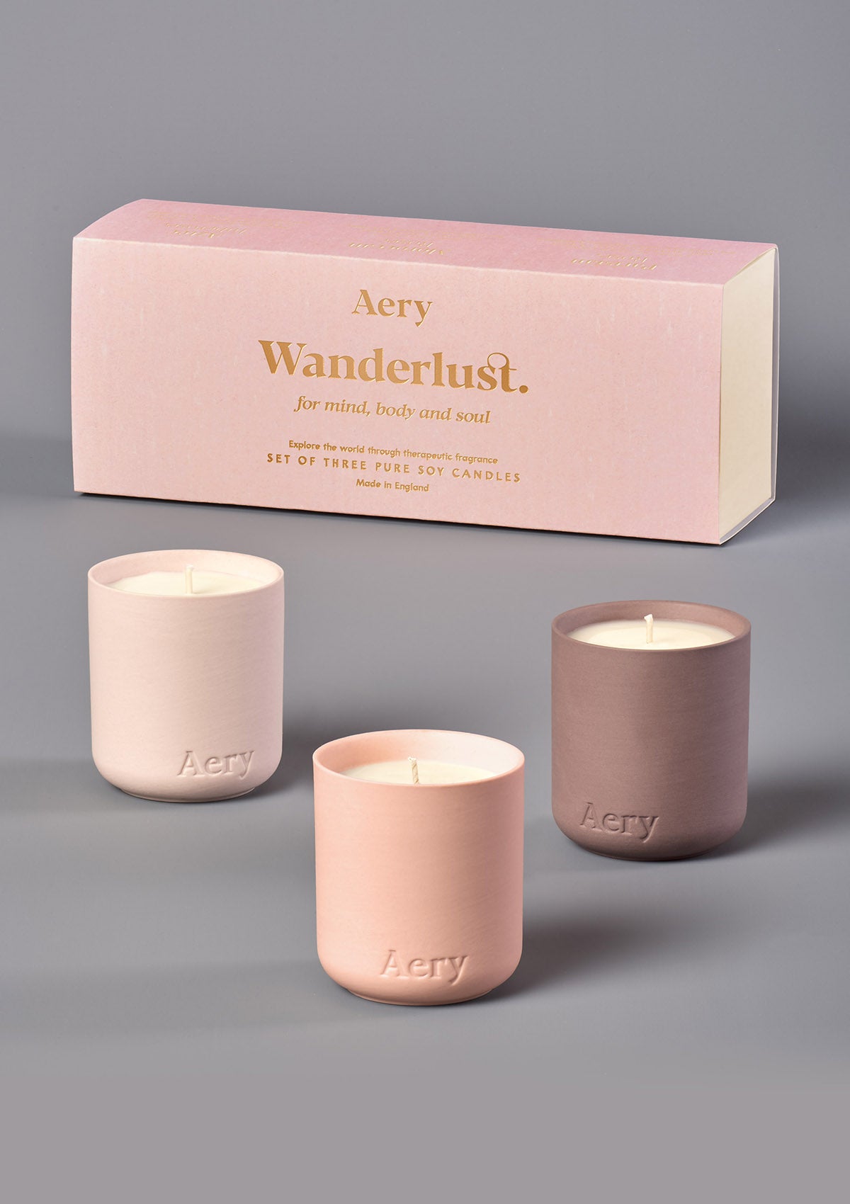 Aery Living - 'Wanderlust' Gift set of three candles
