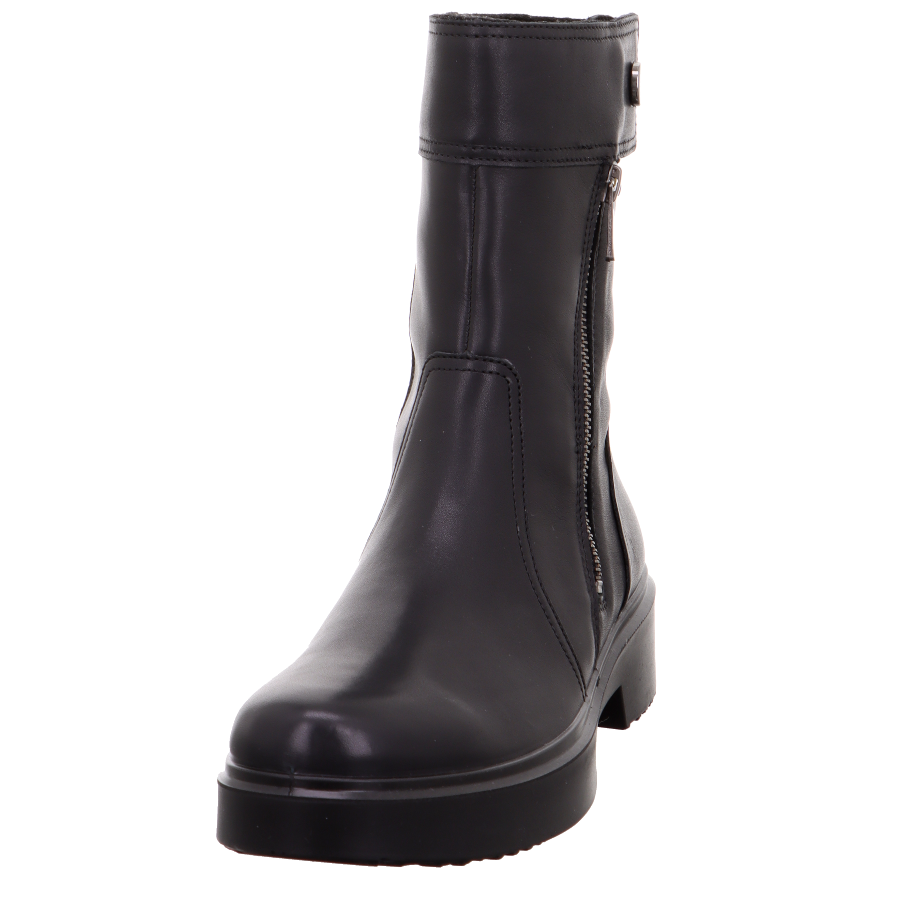 Legero Angel All Black Boot With Cuff