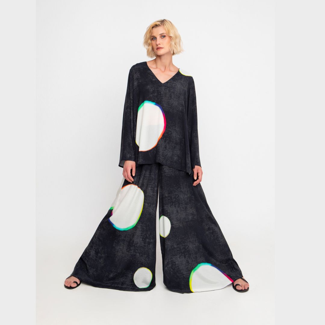 Ozai N Ku Wide Digi Print Trousers