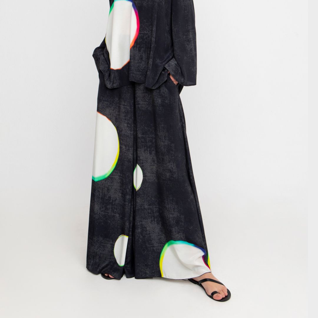 Ozai N Ku Wide Digi Print Trousers